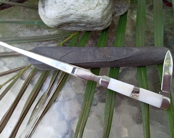 Tomahawk Brand Mother of Pearl Letter Opener Knife