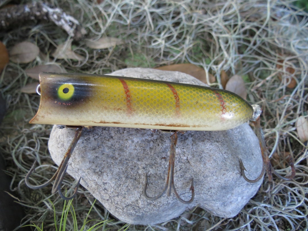 Heddon Lucky 13 Fishing Lure Antique Fish Bait 3 3/4 Etsy