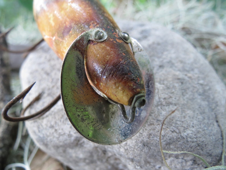 Leurres De Pêche Vintage Heddon Dowagiac - Motif Grenouille - Années 50/60