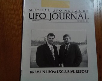 MUFON Magazine - Mutual UFO Network - UFO Journal October 1993 - Number 306 - Great Condition