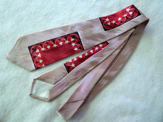 1950's Silk Tie - Antique Clothing Accessories - … - image 1