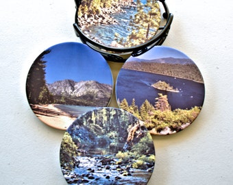 Sandstone Coasters with Lake Tahoe Views