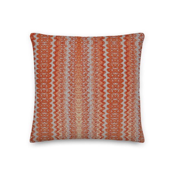 Orange Stripe Pillow Etsy