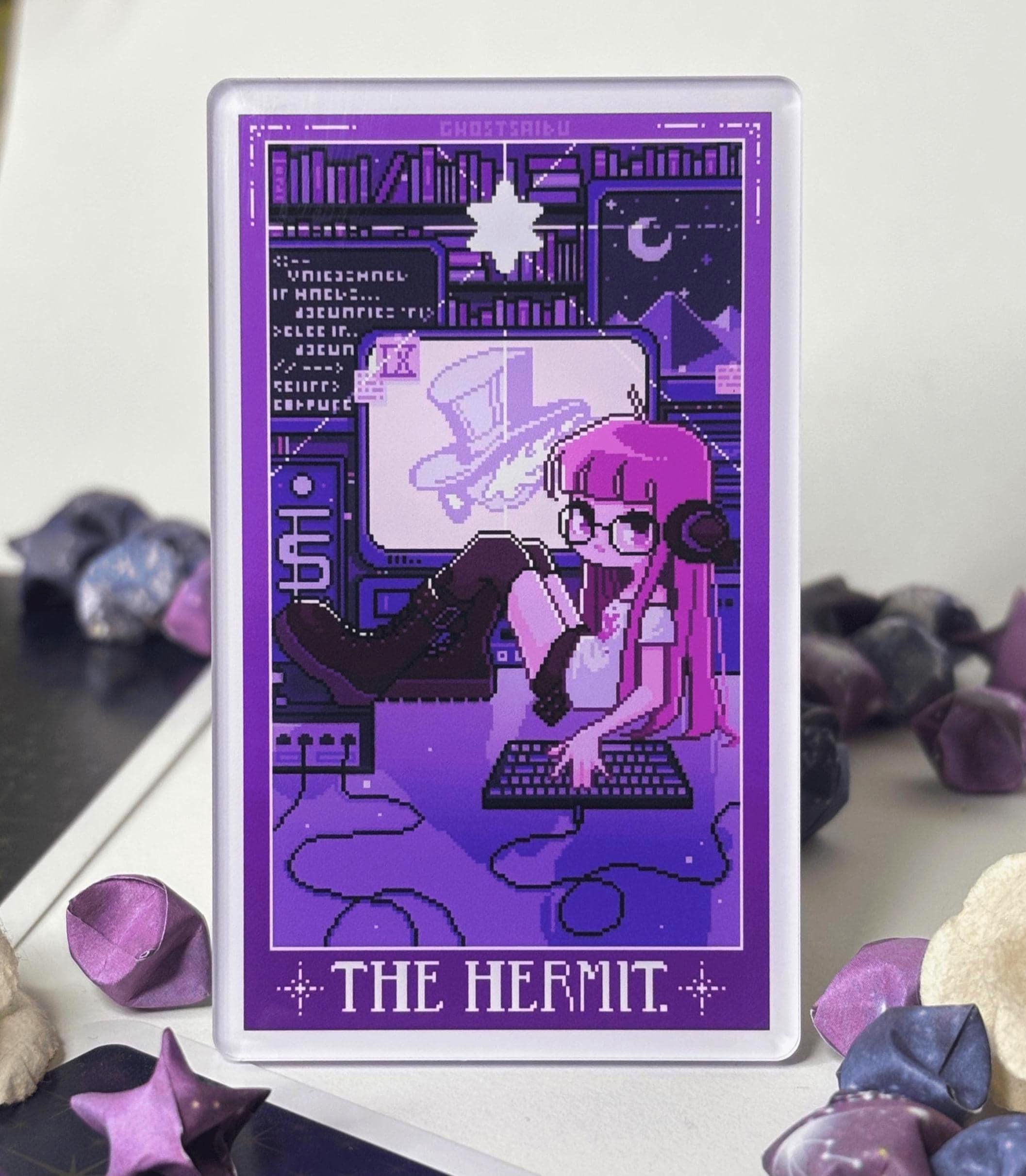 Futaba Sakura Acrylic Magnet: Persona 5 Tarot Card Pixel Art - Etsy