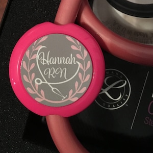 Nurse Stethoscope Name Tag * Monogram Stethoscope ID tag * Nurse Gift * Littmann Stethoscope ID * Doctor Stethoscope ID tag * Doctor gift
