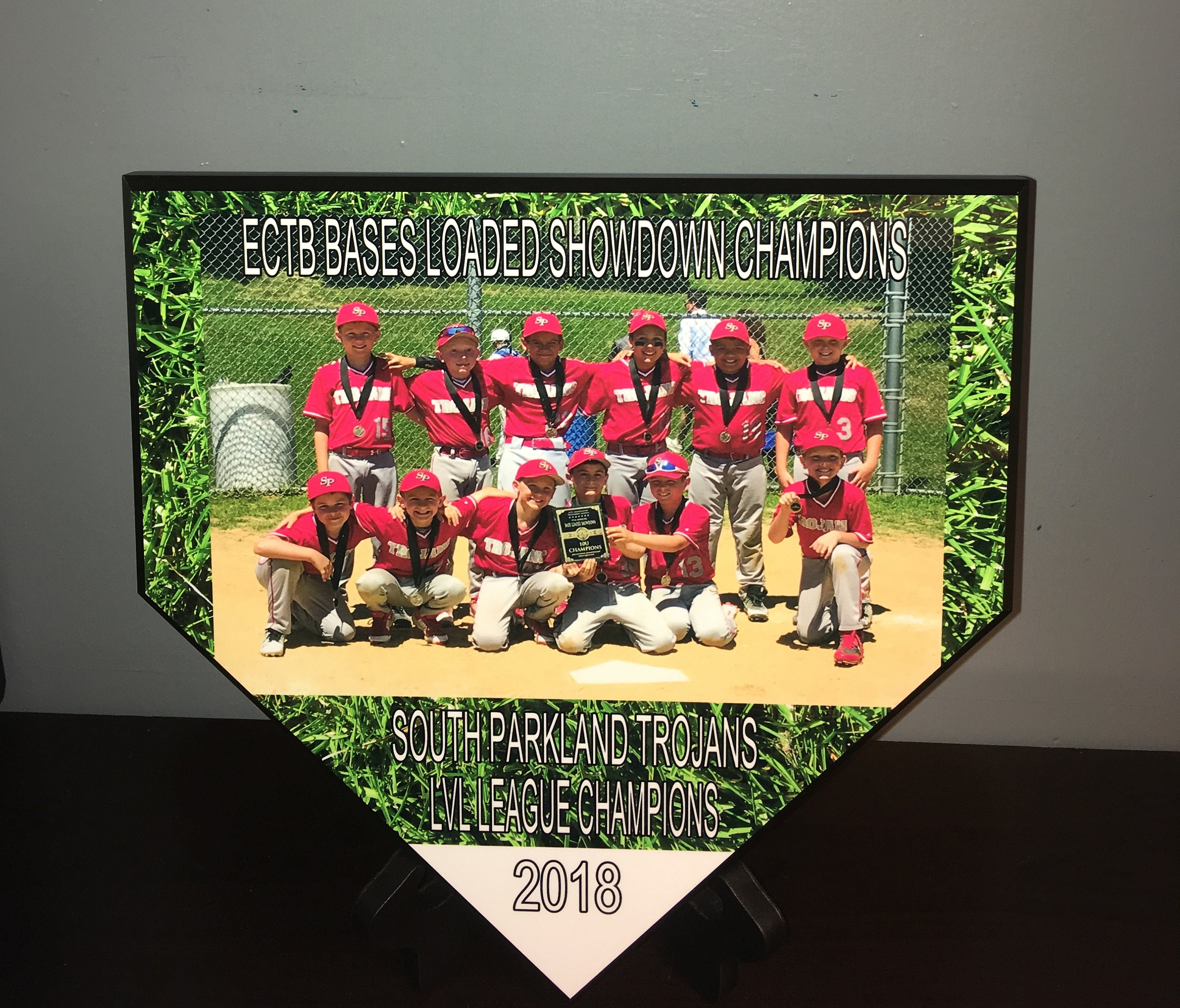 10 x 10 Home plate baseball/Softball plaque team/individual Etsy