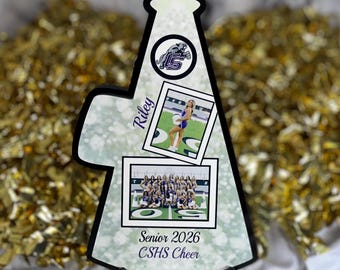 Cheerleader Award Senior 2027 plaque * Cheer graduation gift * Cheer coach gift * Cheer sponsor gift * Cheer senior gift * Cheer present