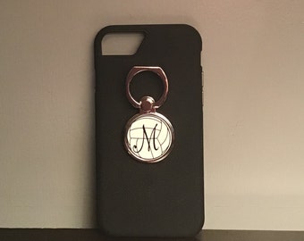 Volleyball monogram phone stand metal ring holder letter initial, Volleyball team Coach gift, Volleyball player, Volleyball Christmas gift