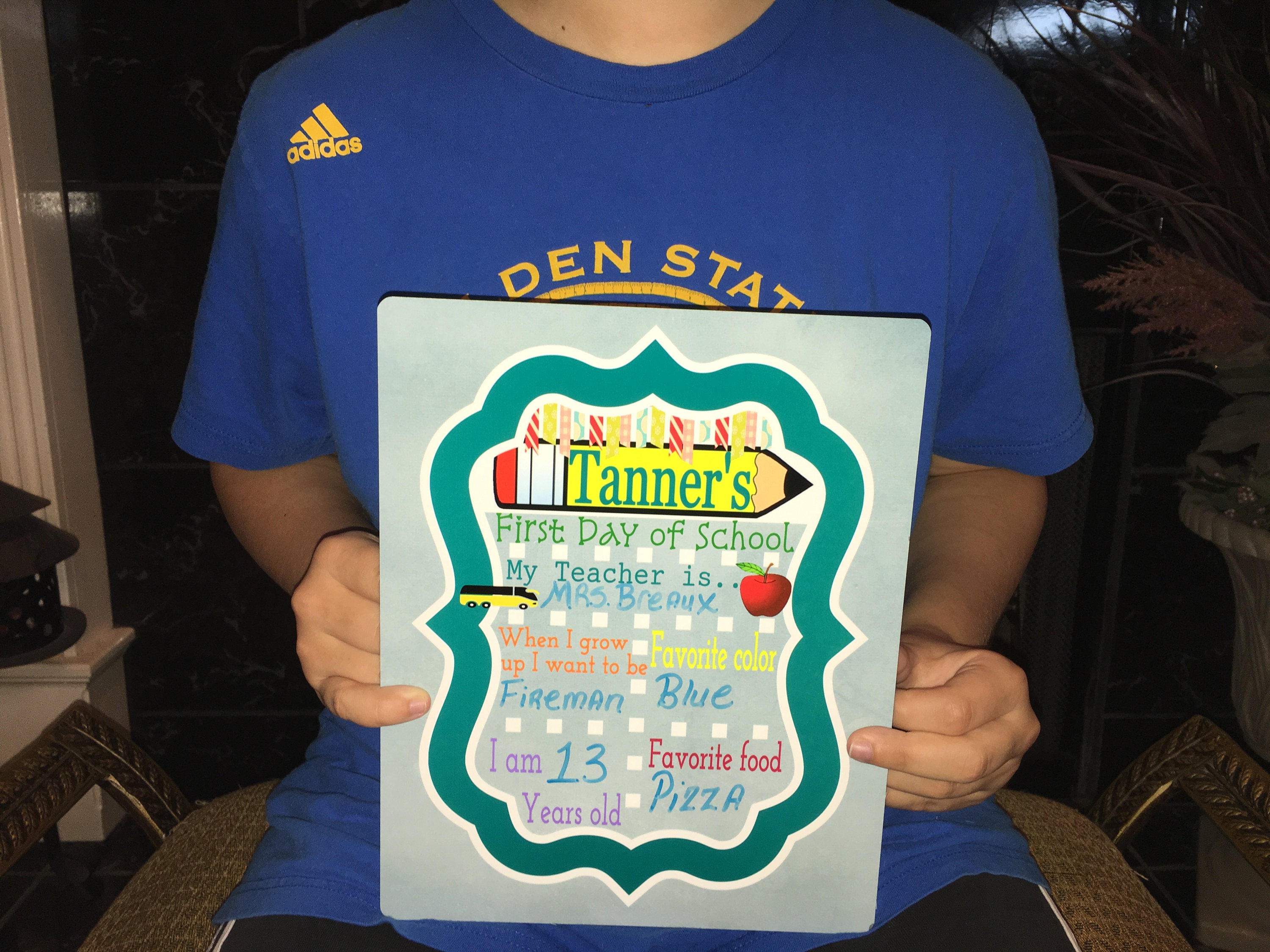 Dry Erase Board 1st day School sign for teacher & student 3 Etsy.de