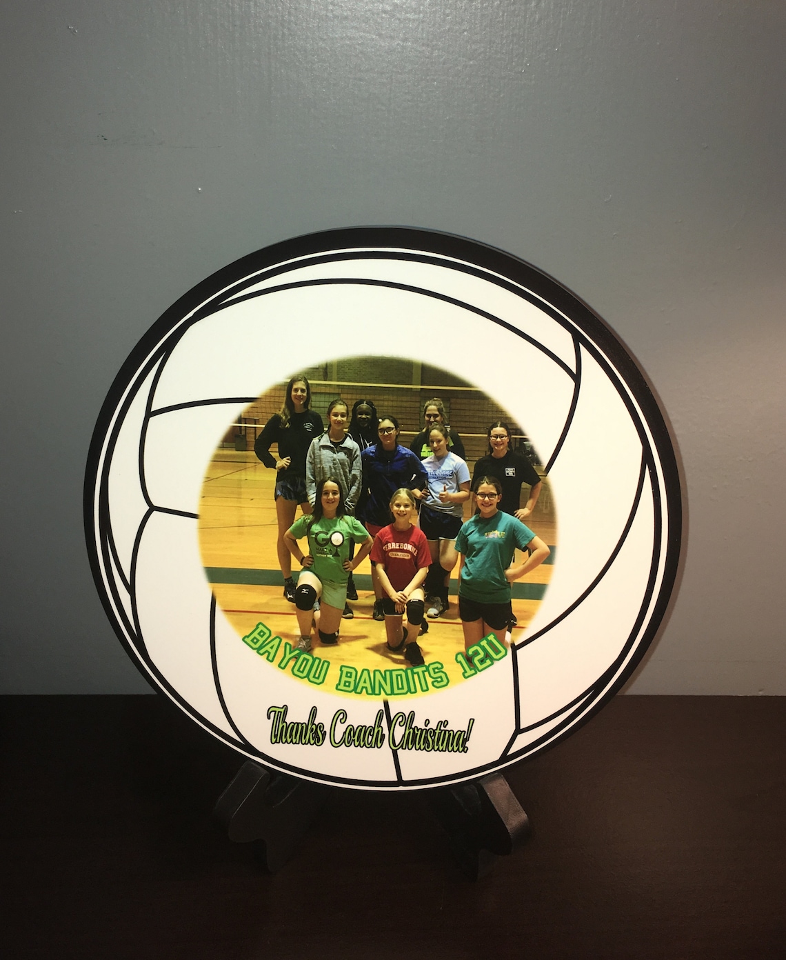 Volleyball Award autograph Team Coach Champion Plaque Etsy