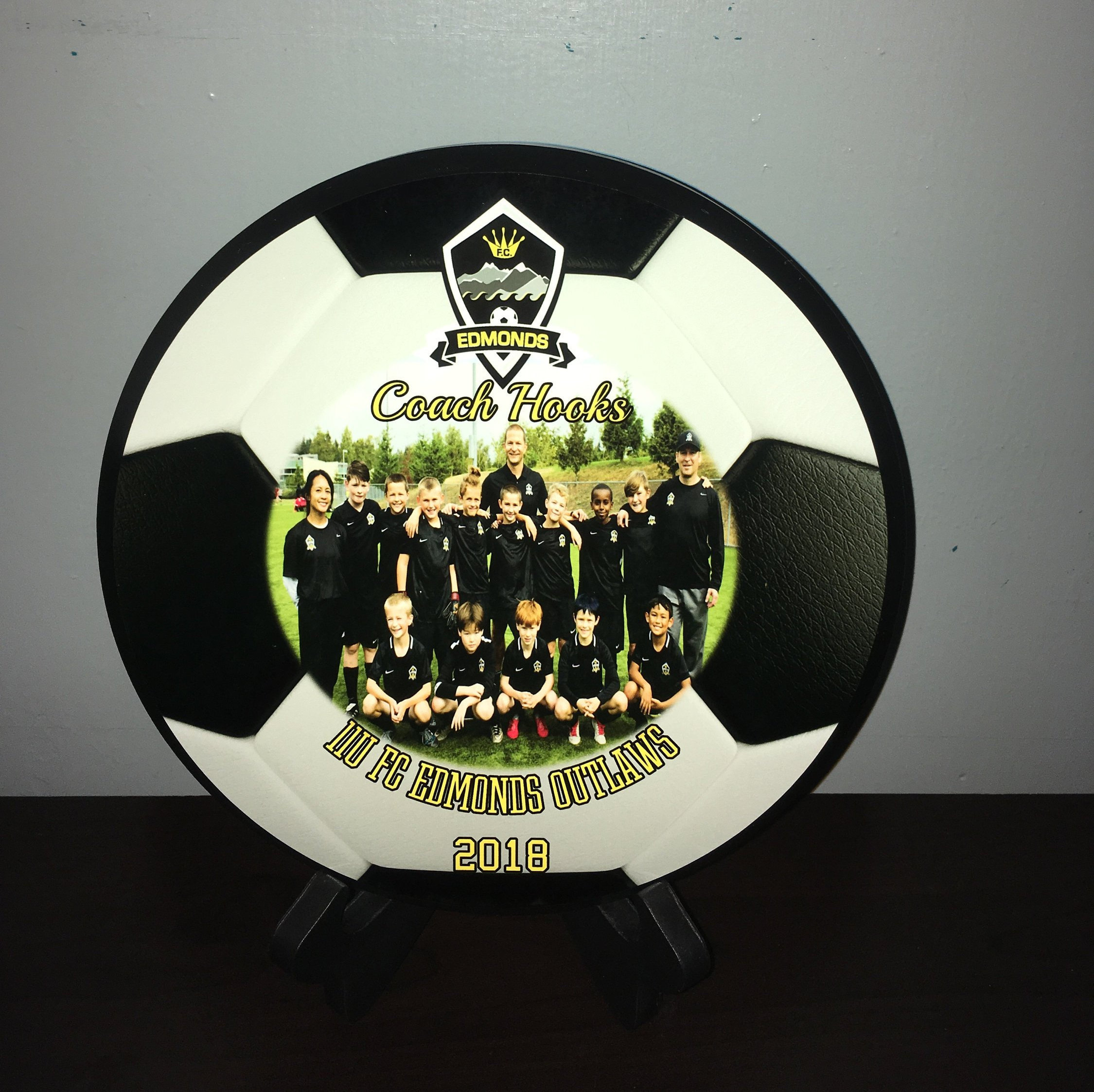 Soccer Award Autograph Team Coach Plaque or Champion Etsy.de