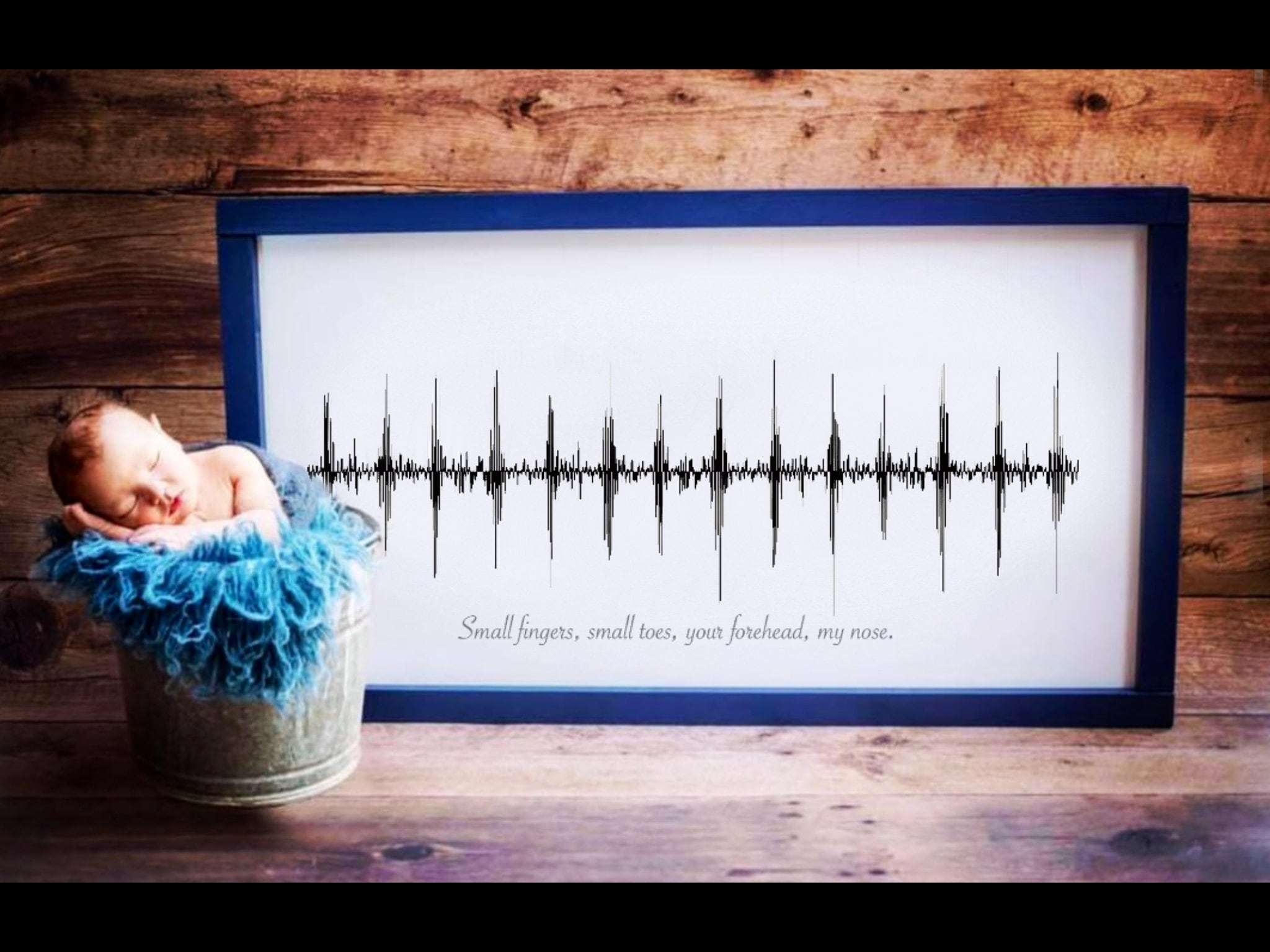 Heartbeat Canvas Baby Heartbeat Art Sound Wave Art New Mom Etsy