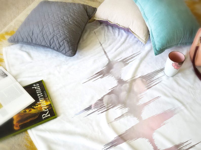 Custom Sound Wave Art Custom Blanket Design Modern Home Etsy