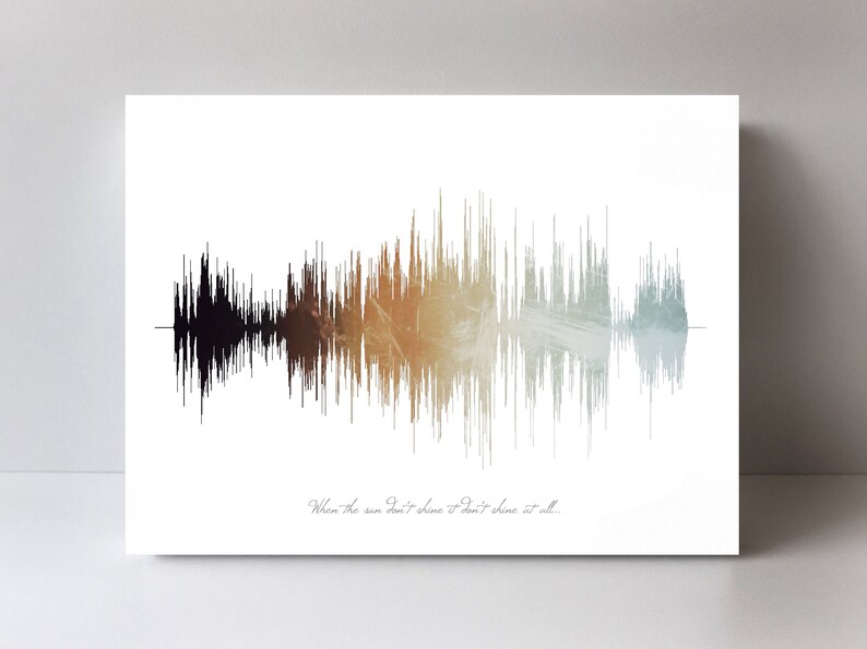 Song Sound Wave Art Song into Soundwave Custom Sound Wave Etsy Nederland