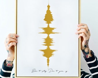 Sound Wave Art Print, Gift for Men, Gift for Him, Gift for Boyfriend, Gift for Dad, Dad Gifts, Dad Gifts from Daughter