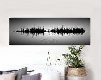 Unique Gifts for Men Christmas, Personalized Gift for Women, Sound Wave Art, Custom Song Print, Sound Wave Gift for Him Voice Wave Art, Her