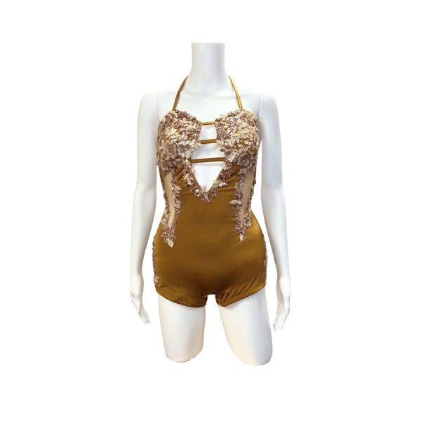 Dance Costume - Adult/Teen Unitard - Competitive Dance Costume - Lyrical/Acro/Contemporary Dance Costume - size Adult Extra Small