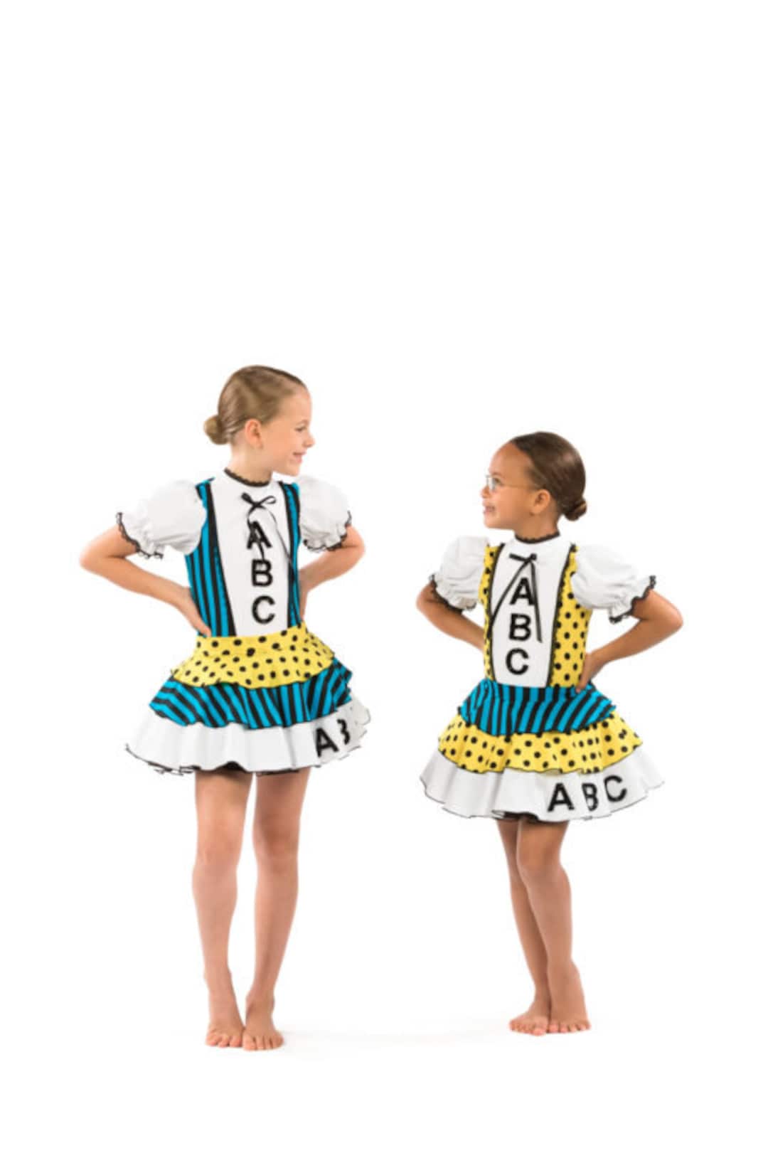 Dance Costume Children / Child ABC School Girl Dance Costume Etsy