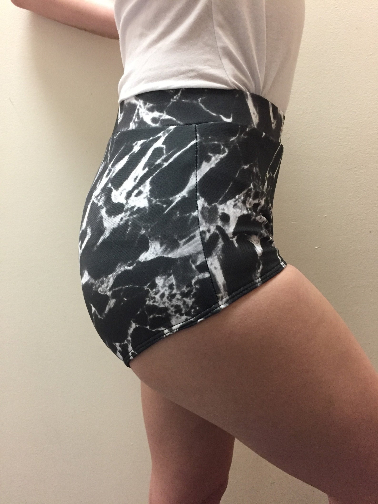 pole shorts high waisted