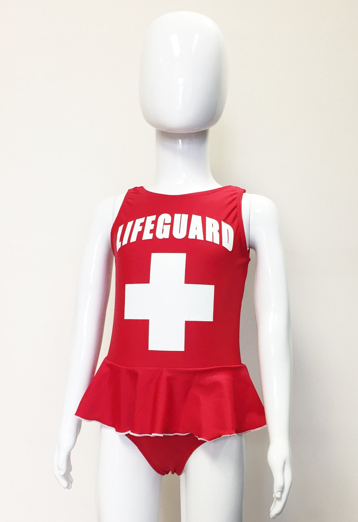 Little Lifeguard Girls Swimsuit Size 4 dance leotard Etsy