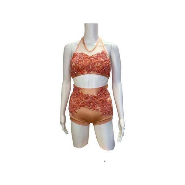 Dance Costume - Teen/Adult Lyrical or Contemporary Dance Costume - Competitive Dance Costume - Jazz Costume - Size Adult Small