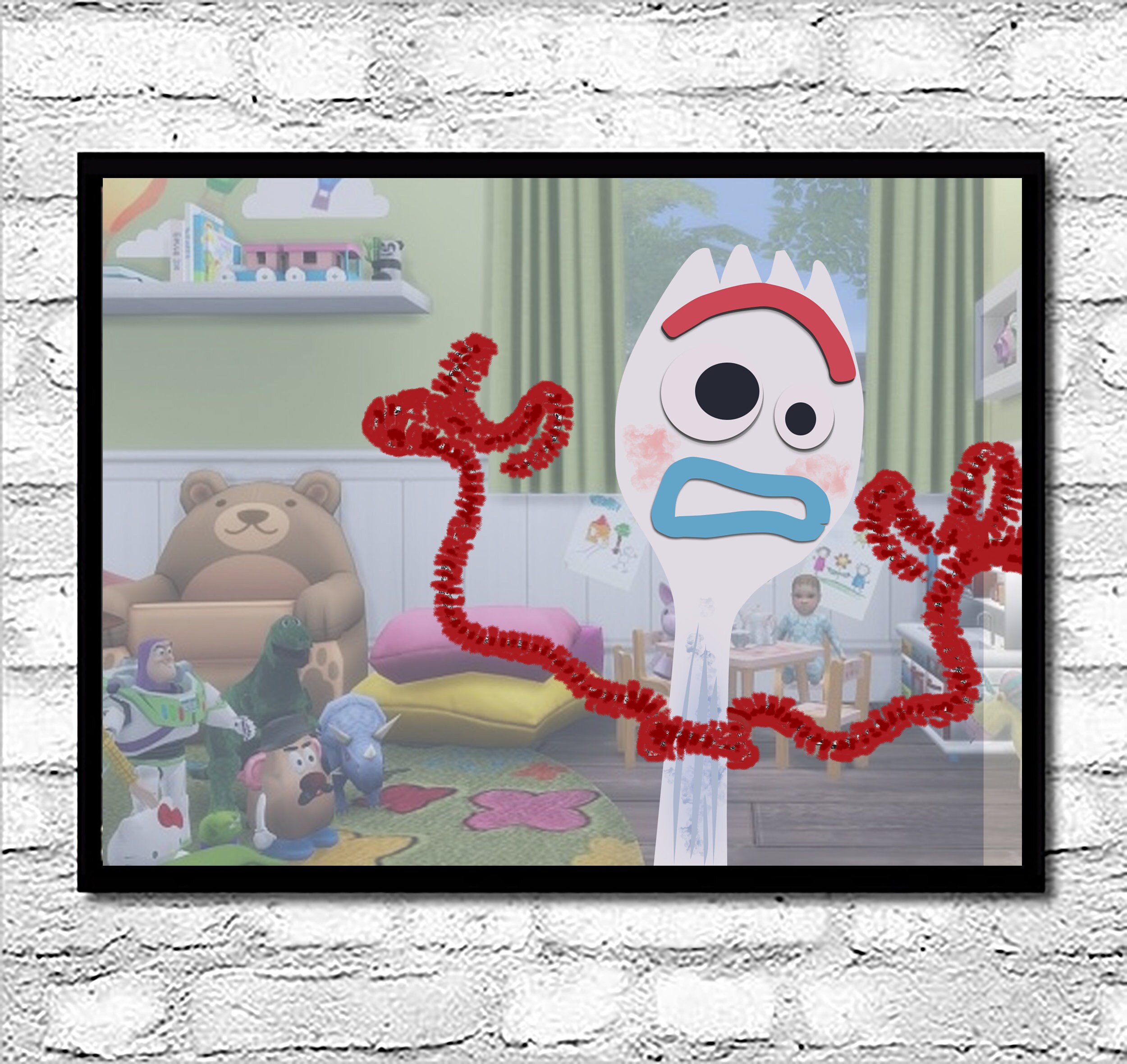 Forky Toy Story 4 Art Print: Minimalist Soundwave Poster - Etsy