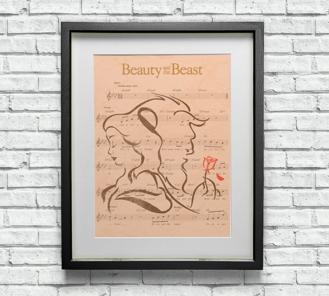 Beauty and the Beast Tale as Old as Time Custom Sheet Theme - Etsy