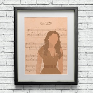 Eponine Les Misérables, la comédie musicale à moi, impression d'Art - Style minimaliste - cadeau Broadway du West End