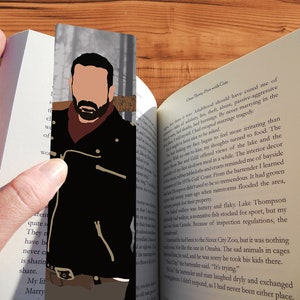 Negan The Walking Dead Ręcznie robiona Apokaliptyczna Zombie Horror TV Zakładka Z Minimalistycznym Stylowym Wydrukiem Artystycznym - Świetny Prezent Geekowy