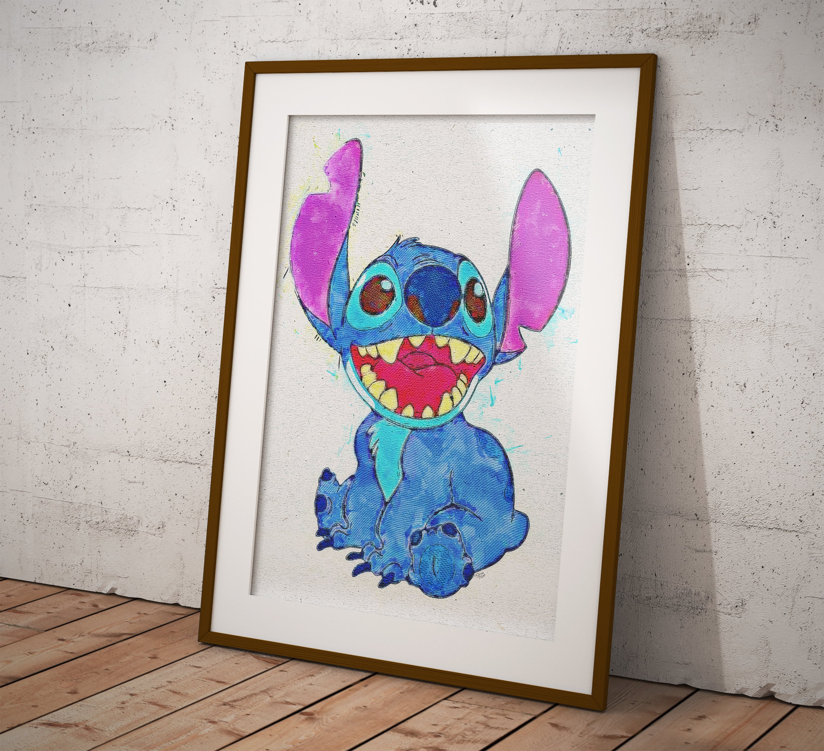 Drawings To Paint & Colour Lilo And Stitch - Print Design 009