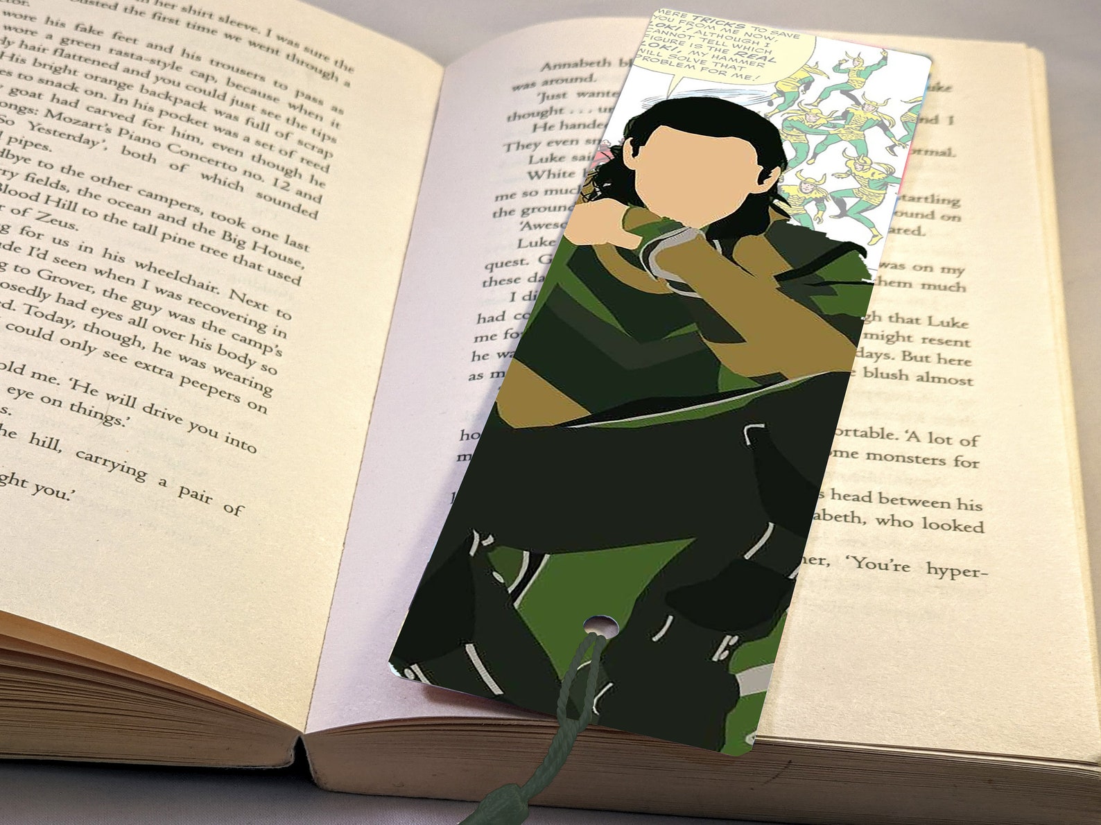 Custom Marvel Loki Bookmark Minimalist Style Superhero Art - Etsy