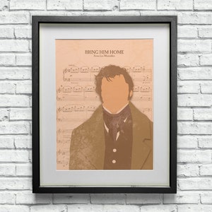 Jean Valjean Bring Him Home Music Art Print Les Misérables Broadway West End Musical