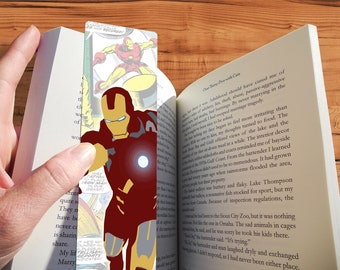 superhero bookmark etsy