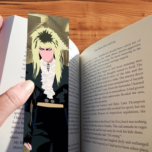 Jareth The Goblin King David Bowie Labyrinth Handgemachtes 80er Jahre Fantasy Jim Henson Film Lesezeichen Minimalistischer Stil Kunstdruck - Großes Geeky Geschenk