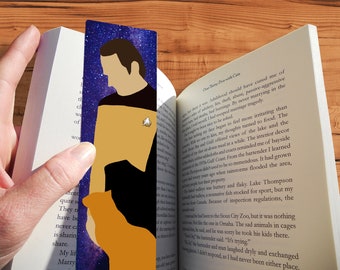 Data Star Trek The Next Generation Bookmark - Minimalist Style