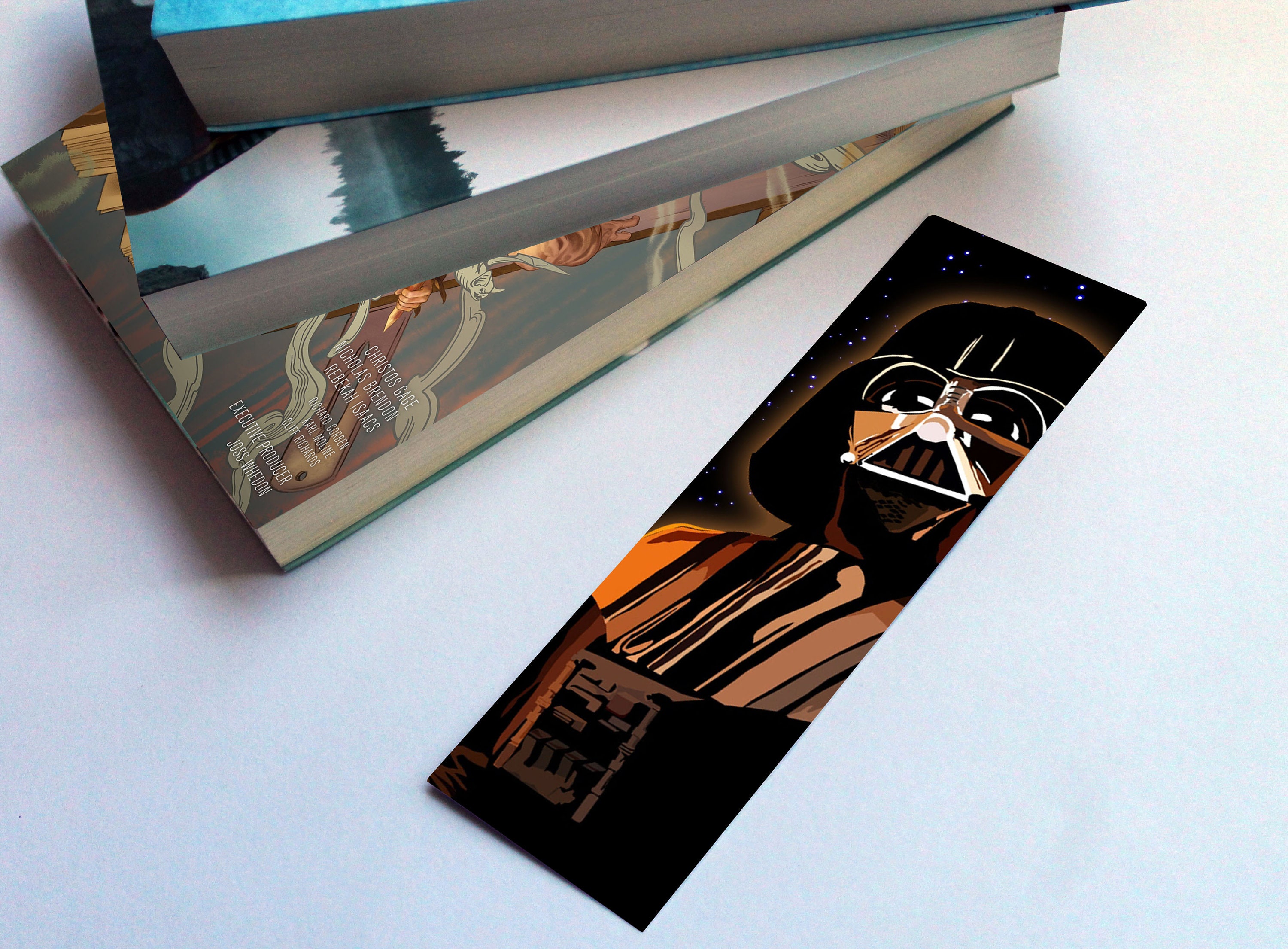 Custom Star Wars Darth Vader Bookmark Minimalist Style Cult Etsy