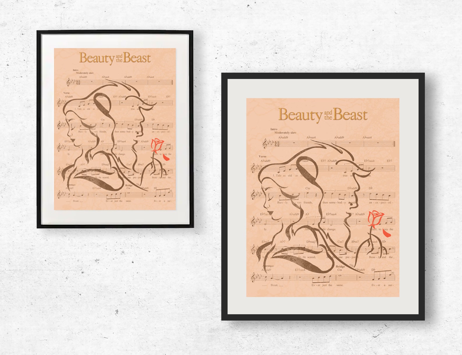 Beauty and the Beast Tale as Old as Time Custom Sheet Theme - Etsy