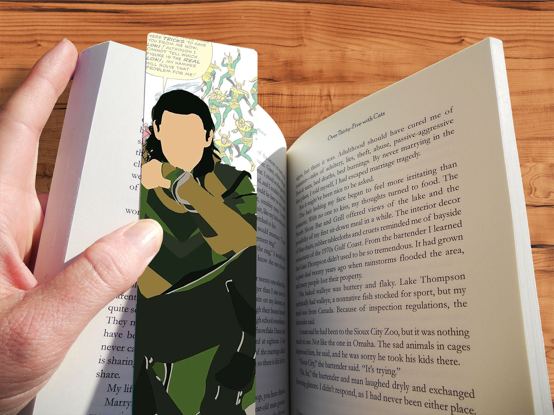 Custom Marvel Loki Bookmark Minimalist Style Superhero Art - Etsy