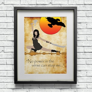 Póster de película de culto de estilo minimalista con ondas sonoras de River Tam: Firefly Serenity, regalo genial de ciencia ficción para geeks.