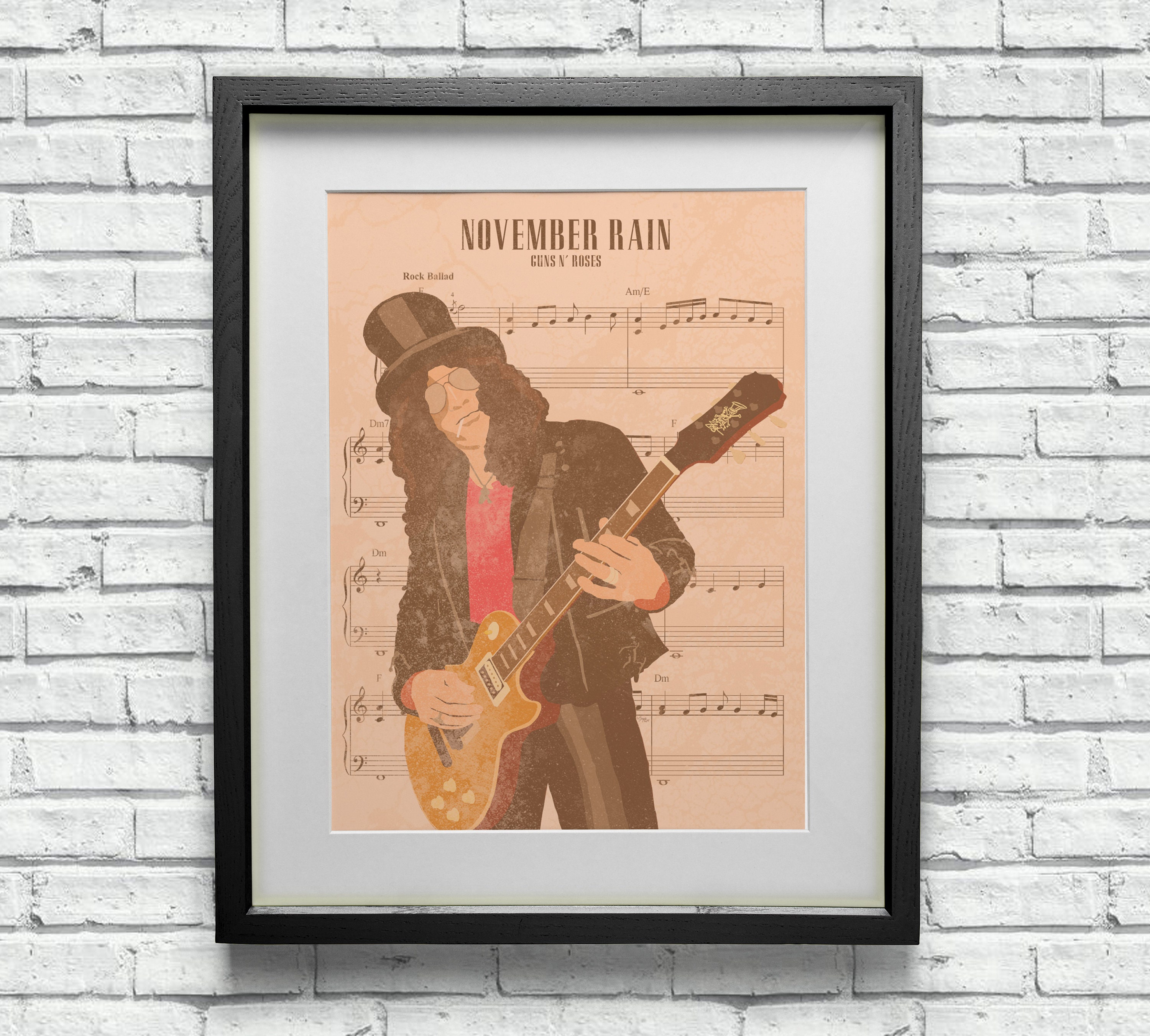 Slash - Guns N Roses Art Print