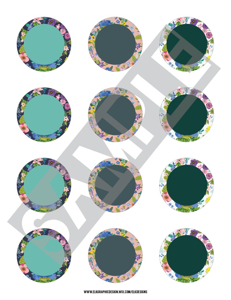 Printable DIY Florals & Foliage Mason Jar Labels Canning | Etsy
