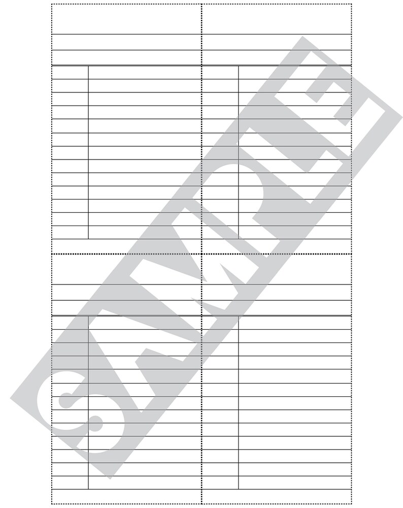 Printable Blank Library Cards Editable Library Cards Vintage | Etsy