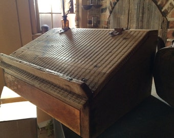 Primitive Table Top Desk with Lift Top