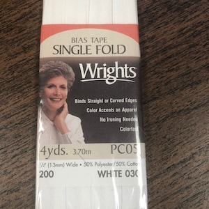 1 Only 3.70m available 4 yds - Mocha Color Wrights Double Fold Bias Tape 1 Only 3.70m available 4 yds - Mocha Color Wrights Double Fold Bias Tape