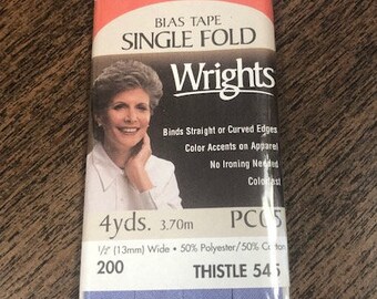 1 Only 3.70m available 4 yds - Mocha Color Wrights Double Fold Bias Tape 1 Only 3.70m available 4 yds - Mocha Color Wrights Double Fold Bias Tape