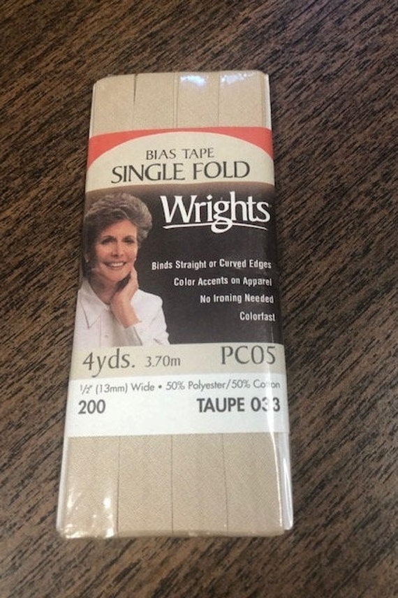 1 Only 3.70m available 4 yds - Mocha Color Wrights Double Fold Bias Tape 1 Only 3.70m available 4 yds - Mocha Color Wrights Double Fold Bias Tape