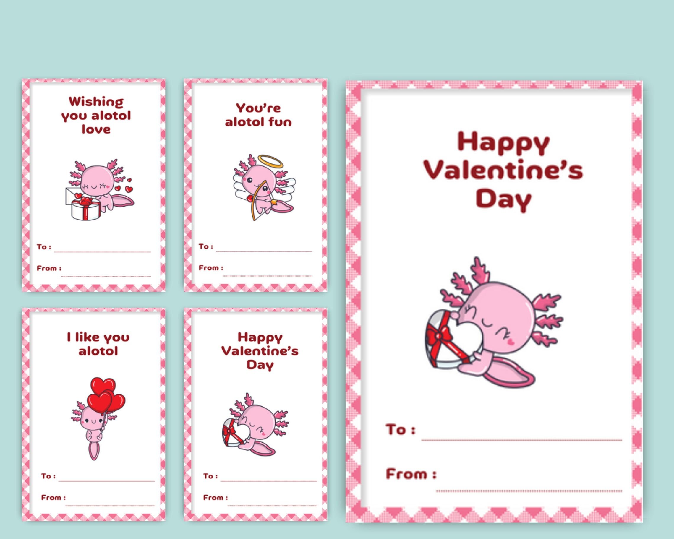 Valentine 39 s Day Cards Axolotl - Il Fullxfull.5706057566 Fm43 