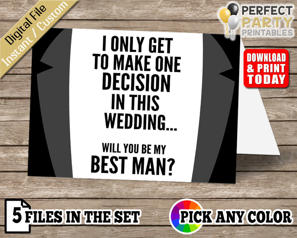 Will You Be My Groomsman Printable - Etsy