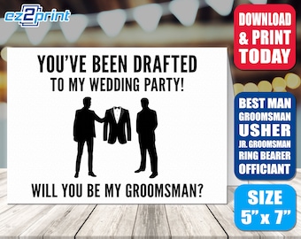 Groomsmen Proposal Printable | Etsy