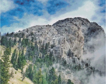Montana Mountains 2 Cross Stitch Pattern
